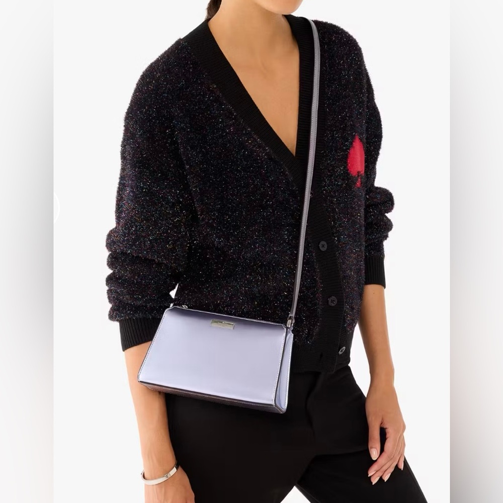 Kate Spade ♠️ Kenzie Candied Flower Mini Crossbody. Patent. Wallet in closet